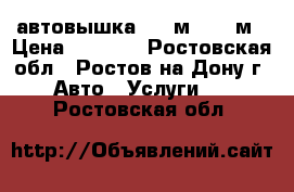 автовышка  22 м    17м › Цена ­ 1 000 - Ростовская обл., Ростов-на-Дону г. Авто » Услуги   . Ростовская обл.